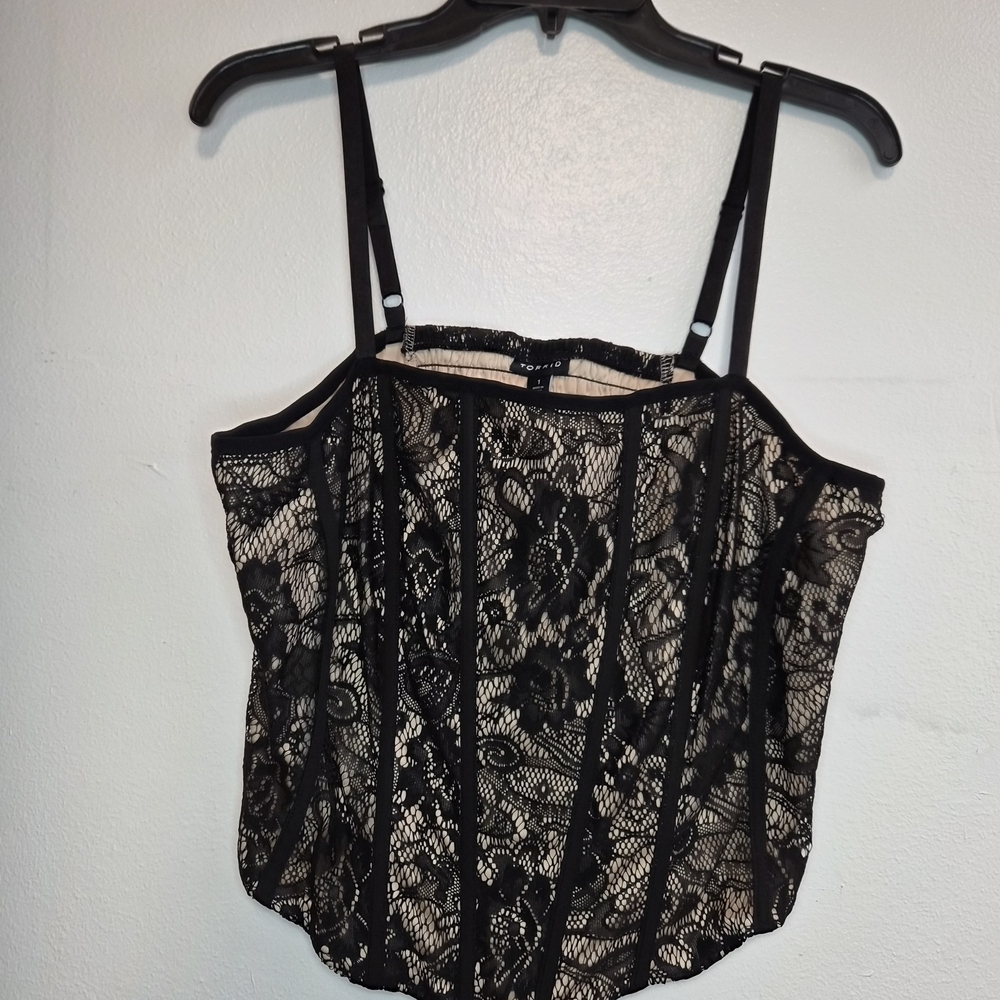 Torrid Black Lace Camisole Top